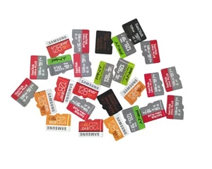 Lot de 10 cartes mémoire micro SD 128Go marques mixtes sandisk samsung switch - Photo 1 sur 1