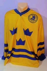 Sweden Sverige Svenska Ishockey Forbundet shirt jersey XL hockey top - Picture 1 of 8