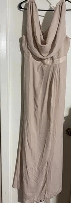 Vestido Formal Talla 12 Maxi Boda Fiesta Capucha Frontal Botón Trasero Detalle Rubor Asos Foto 1 de 4