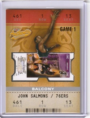 2002-03 Fleer Authentix Balcony /250 John Salmons #126 Rookie RC - Image 1 of 2