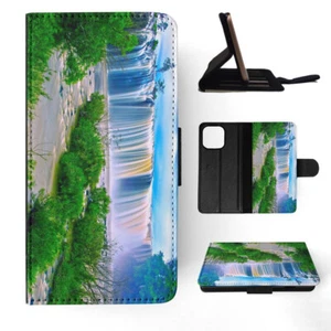 FLIP CASE FOR APPLE IPHONE|WATERFALL RIVER LAKE 5 - Picture 1 of 193
