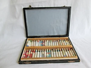 Antike Künstlerdose Porzellanfarben/Pulverfläschchen MAE PERKINS China Dekoration MI - Bild 1 von 11