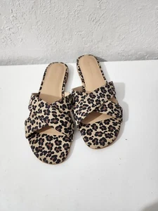 Zapatos sandalia Stuart Weitzman Roza cruzados de cuero leopardo sin cordones para mujer 7 - Imagen 1 de 6