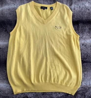 Chaleco Suéter Amarillo Gozzer Ranch Golf And Lake Club Sin Mangas Golf Para Hombre Talla L Foto 1 de 4
