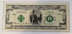 Our Heores Collectable 2002 Dollar Bill 9/11 Commemorative NM Cond FREE SHIP! - Picture 1 of 2