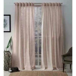 Exclusivo par de paneles de cortina con pestañas ocultas Home Bella, rosa, 54x96, 2 piezas - Imagen 1 de 1