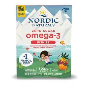 Nordic Naturals Nordic Omega-3 Fishie 300mg Gustoso Tutti Frutti Gusto 36 pesci - Foto 1 di 3