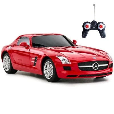 RASTAR RC Car Licensed Mercedes-Benz SLS AMG 1:24 Scale Remote Control Car, Red - Image 1 of 4