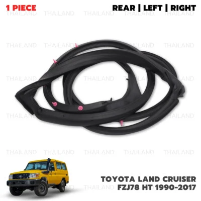 For Toyota Land Cruiser FZJ78 HT 2007 - '17 Left Back Door Weatherstrip Seal Foto 1 de 4