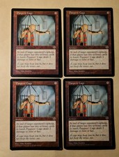 4x Paupers' Cage Mirage mtg Reserved List x4 full playset