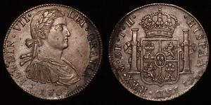 Moneda de Plata MÉXICO 1809 TH 8 Reales KM# 110 - Imagen 1 de 3