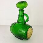 Vintage Glass Decanter Bottle French Brandy Chatelle Napoleon Vsop Green Barrel