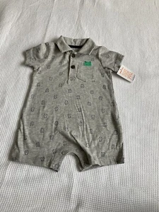 NUEVO NUEVO CON ETIQUETAS Just One You Baby Boy Frog Gris Mameluco 0-3 M - Imagen 1 de 3