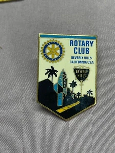 Rotary Club Beverly Hills California 1" button Pin see pics - Picture 1 of 5