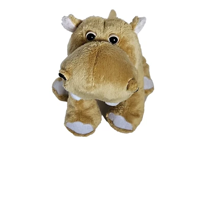 Ganz Webkinz Mud Hippo Plush Stuffed Toy 10" Tan #HM384 No Code - Image 1 of 4