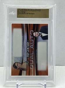 2022 Leaf Metal Pop Century EMILIA CLARKE / KIT HARINGTON Orange Wave Proof 1/1