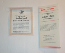 Original Winchester Model 1892 Japan Instruction Book Service Info Paper Work