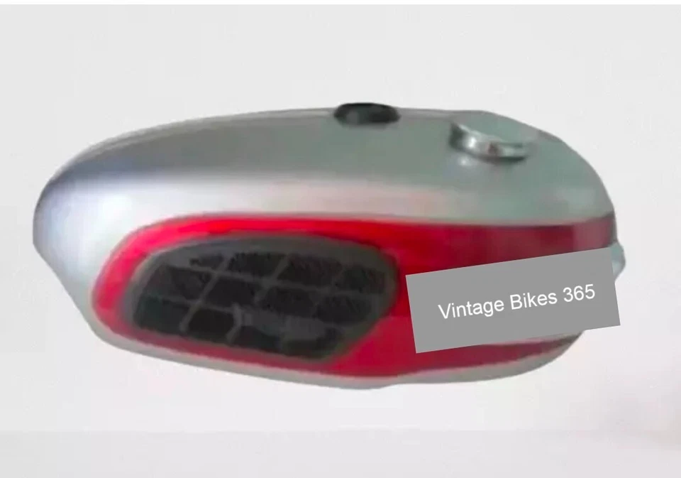 APTO PARA Tanque de gasolina Triumph Trophy TR25W plateado y rojo 250CC 1969-71 con tapa Foto 1 de 4