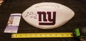 EVAN ENGRAM LEYENDA GENUINA AUTÉNTICA FIRMADA AUTOGRAFIADA GIGANTES FÚTBOL JSA CERTIFICADO DE AUTENTICIDAD - Imagen 1 de 3