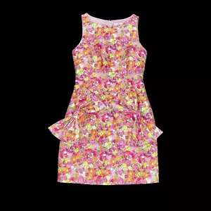 Neubyrne Floral Mini Bow Flower Spring Summer Dress Womens S / 4 NEW NWT - Picture 1 of 6