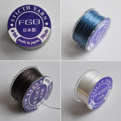 Ø 0.1mm Japanese yarn beading thread polyester for seed beads small beads - Image 1 of 3