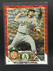 2023 Topps Series 2 Freddy Tarnok Red Ice Foil /199 Rookie RC #608 Oakland A’s - Picture 1 of 2