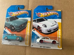 Hot Wheels Lot 2x 2011 New Models Volkswagen Brasilia / Porsche 911 GT3 RS F34 - Picture 1 of 1