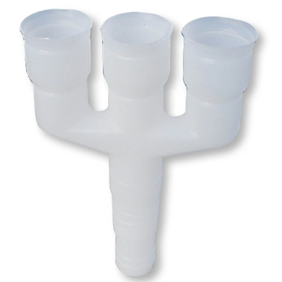 KLIMA-B2B 3-Wege Vertikal-Verbinder f. Kondensatschlauch Ø 16/18/20mm, u.a.b. Klimaanlagen