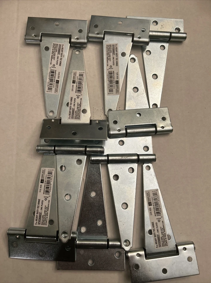 Everbilt 5 in. -1/2 in. Zinc-Plated Gate Tee Hinge