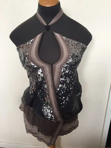 Bnwot Ladies Party  Warehouse Sequin Blouse Top  Size 10 - Picture 1 of 7