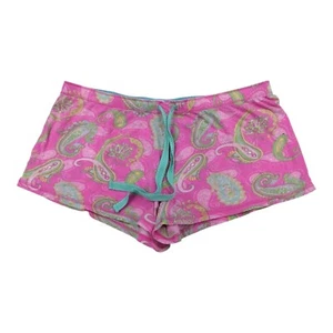 Pantalones cortos de pijama Insomniax para mujer grandes rosa cachemira salón dormir - Imagen 1 de 5