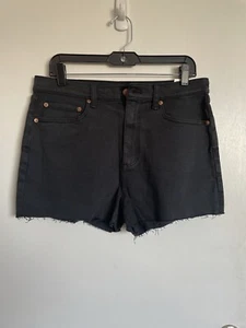 PINK Victoria’s Secret Black Cut-Off Denim Women’s Shorts - Size 30 - Picture 1 of 10
