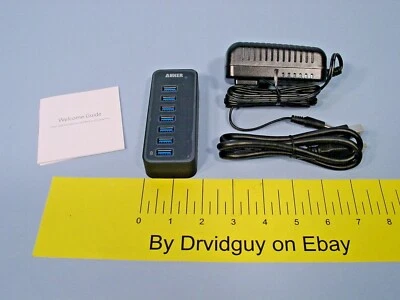 Anker Technology AH221 7-Port USB 3.0 Data Hub w/ Built-in Charging Port - Image 1 of 4