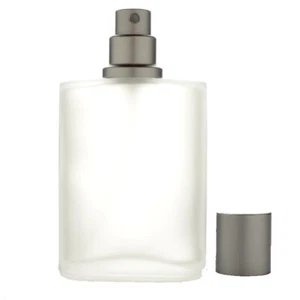 100ml Empty Glass Perfume Spray Bottle Atomiser Refillable Smokey/Frosty  - Picture 1 of 3