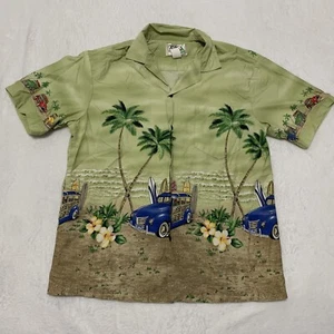 Vintage Ky's Shirt Herren groß Aloha hawaiianisch kurzärmelig tropisch Blumencamp - Bild 1 von 14