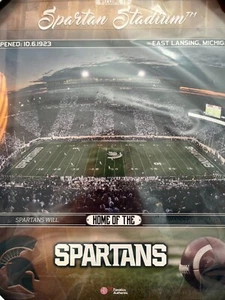 Michigan State Spartans Framed Stadium Print 15x17 - Picture 1 of 3