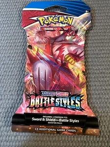 2021 POKEMON TCG SWORD & SHIELD BATTLE STYLES 10 CARD BOOSTER PACK - Picture 1 of 1