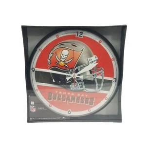 NFL Wincraft Wall Clock Tampa Bay Buccaneers 12.75" Round Clock Brand New Sealed - Picture 1 of 7