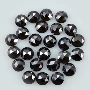 Loose Lab-Grown BLACK CVD Diamond LOT 3.00 MM D , IF 10 PCS Certified - Picture 1 of 5