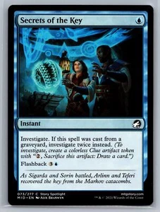 MTG Card Innistrad: Double Feature #73 Secrets of the Key - Picture 1 of 2