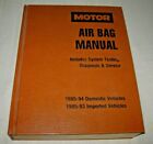 MOTOR AIR BAG SERVICE REPAIR MANUAL DOMESTIC & IMPORTED MODELS 1985-1994 1ST ED.