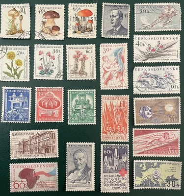 Estampillas de Checoslovaquia 1959-1961 X22 usadas en estado variable ver fotos Foto 1 de 2