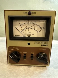 Vatímetro de lectura máxima Mirage MP-1 SWR 2KW 2-30MHz Ham CB relación de onda estacionaria - Imagen 1 de 6