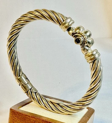 Flli Menegatti 925 Sterling Silver Bangle Bracelet 6.5” Lot#672 - Image 1 of 4