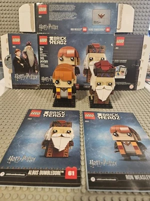LEGO BRICKHEADZ Ron Weasley #60 y Albus Dumbledore #61 41621 - Completo con caja Foto 1 de 4