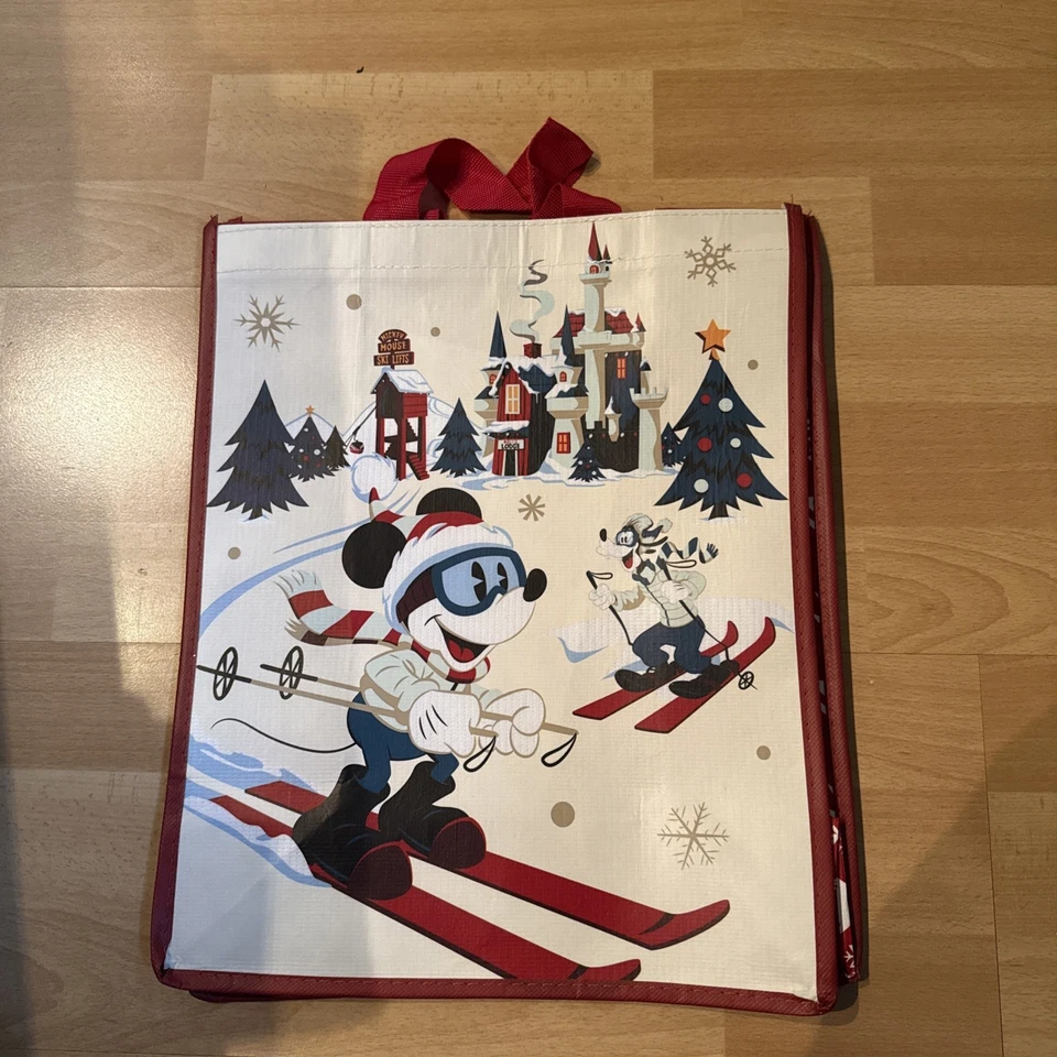 Disney Tragetasche | Weihnachten Mickey&Goofy | B30xH40xT15cm | Neu&Unbenutzt - Bild 1 von 1