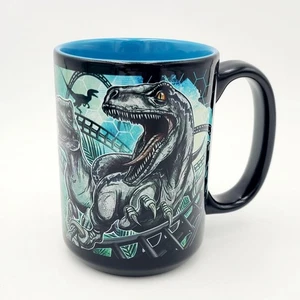 Universal Studios Jurassic World VelociCoaster Orlando Coffee Cup Mug Dinosaur - Picture 1 of 4