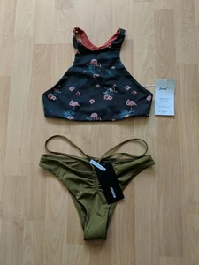 Bikini mujer Badaga y Weekday verde y marrón talla S - Imagen 1 de 7