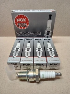 Set of 4 NGK 7548 BR9EYA V-Power Spark Plugs for RN2C E3.31 818 09482-00564 mk - Picture 1 of 1