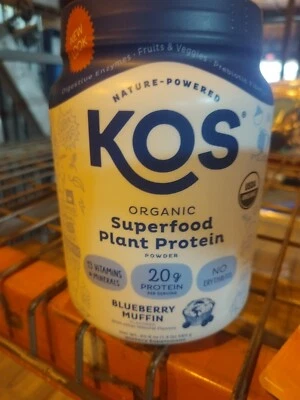 Органический растительный протеиновый порошок черничные кексы -KOS 20,6 г веганский белок - 2 шт - Изображение 1 из 2